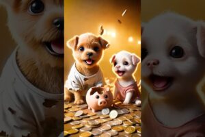 These cute puppies are giving their all to achieve success! 🐶💪 #shorts #cutedog #bhookapuppy