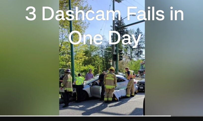 Three Dashcam Fails in One Day