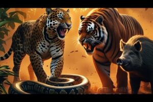 Top 5 Jungle Animal Fights -Nature's Deadliest Predators!
