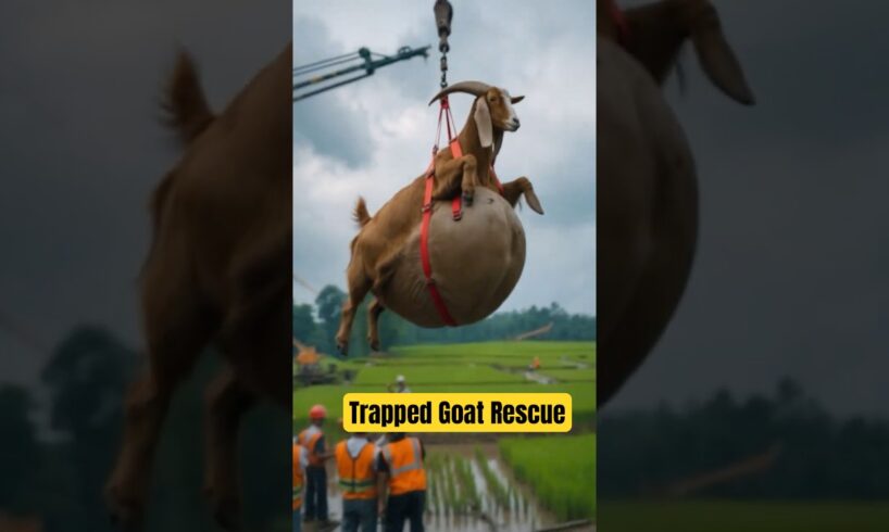 Trapped Goat Rescue: An Emotional Story of a Brave Officer and the Goat That Touched His Heart