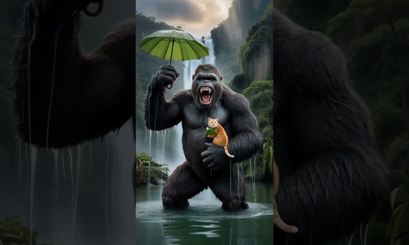 Unbelievable Rescue । A Cat vs Nature । King Kong Saved #shorts #trending #rescue