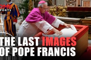 VIDEO ONLY: These are the last images of Pope Francis’ open casket