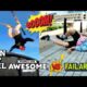 WIN VS Fail! PEOPLE ARE AWESOME VS FAILARMY VS AWESOME TALENT