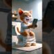 What u do if phone drops in toilet?#cat #cute #kitten #funny #catlover #kitty