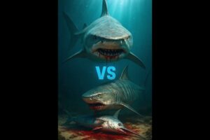 Who Can Stop the Tiger Shark? ⚔️ AI Animal Fights 8K Must Watch #TigerShark #AnimalBattles #AIshorts