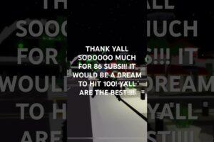 YALL ARE AWESOME!!! #roblox #100subs