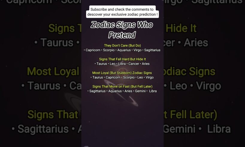 Zodiac signs who pretend #zodiac #zodiacsigns #astrology #astrologysigns #horoscope #tarot