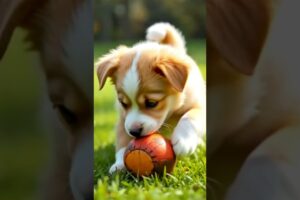 cute puppy playing #puppy #cute #animals #cuteanimal #love #foryou #love #dog #doglover #animalworld