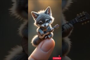 tiny animals playing the guitar #shorts