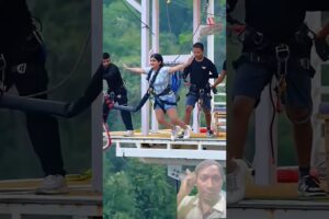 #00140#bungeejump😅#skydiving amazing  jump #travel#bungee#bungeejumping#bungeeworkout