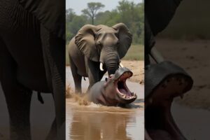 10 Wild Animal Battles You Won’t Believe 🐘🔥 | Elephant vs Nature’s Fiercest Beasts!"#shortvideo