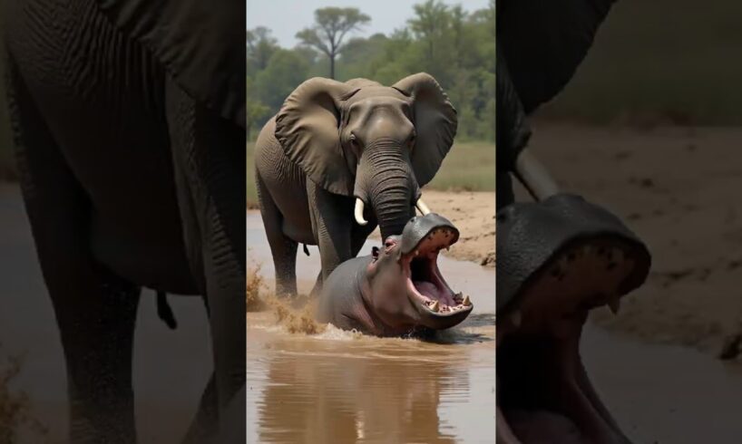10 Wild Animal Battles You Won’t Believe 🐘🔥 | Elephant vs Nature’s Fiercest Beasts!"#shortvideo