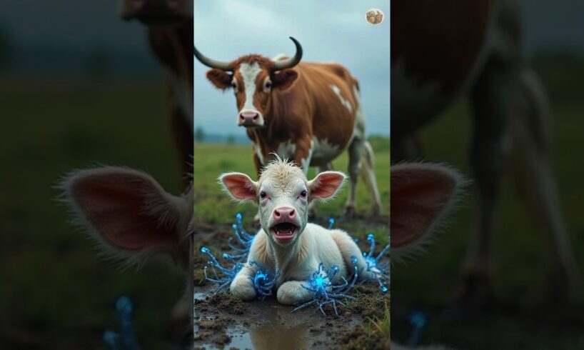 "Baby Calf Attacked by Blue Scorpions | Heart-Touching Animal Rescue Story" #shorts #youtubeshorts