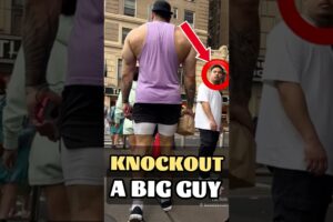 How to Knock Out a Bigger Guy in a Street Fight. #boxing #martialarts #mma #viralvideo #selfdefense