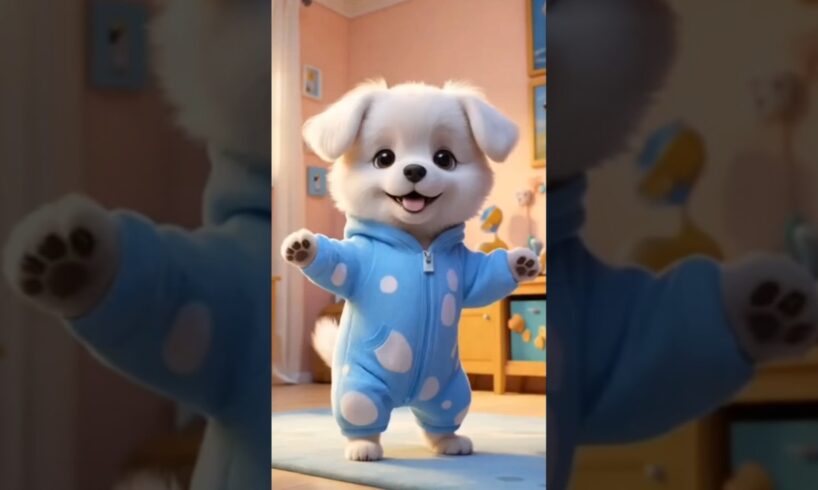 Cute Puppies Crazy Dance 💃 🤩| #funnyvideo #cutepuppy #dogshorts #funnyanimals #viraldance #50