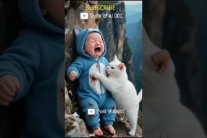 A cat rescued a child 🐈#viralvideo #shortsvide #shortsfeed #trendingshorts