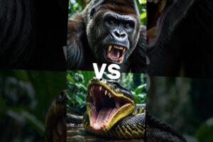 ANIMAL FIGHT 2025: Jungle Animal Fight (Monkey vs Jaguar vs Anaconda vs Gorilla vs Tiger) #shorts