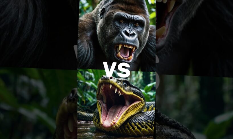ANIMAL FIGHT 2025: Jungle Animal Fight (Monkey vs Jaguar vs Anaconda vs Gorilla vs Tiger) #shorts