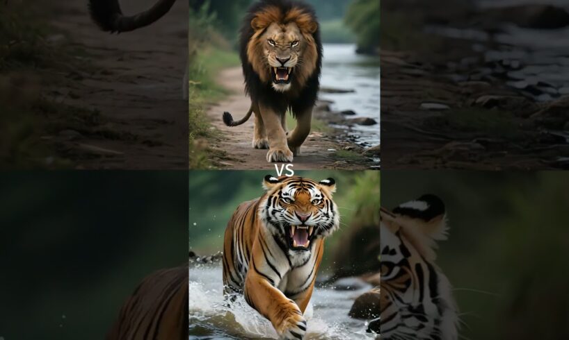 Bengal tiger vs Wild Animals (Cheetah, Lion, elephant, rhinoceros), who wins?#animals #shorts