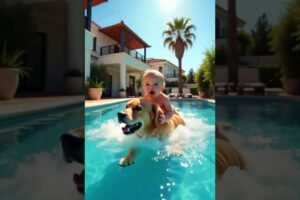 🐶💖 Brave Dog Saves Baby from Drowning! 🎥😱 | A Heartwarming Story You Can't Miss!