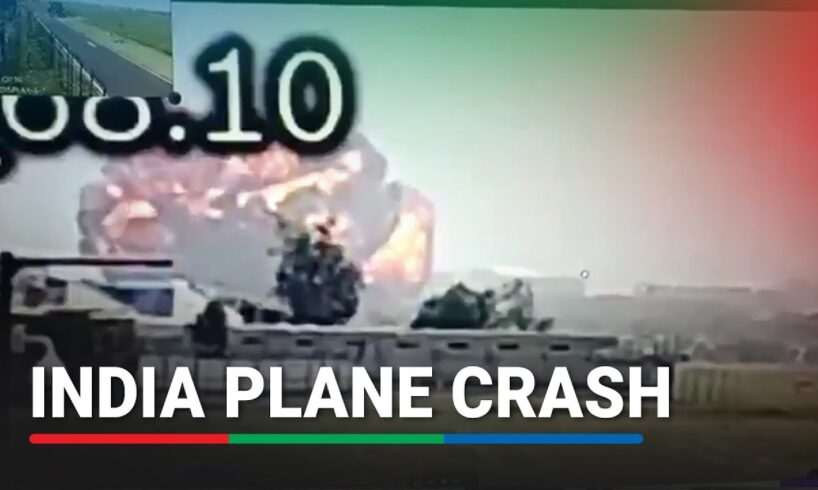 CCTV footage shows moment Air India plane crashes in Ahmedabady | ABS-CBN News