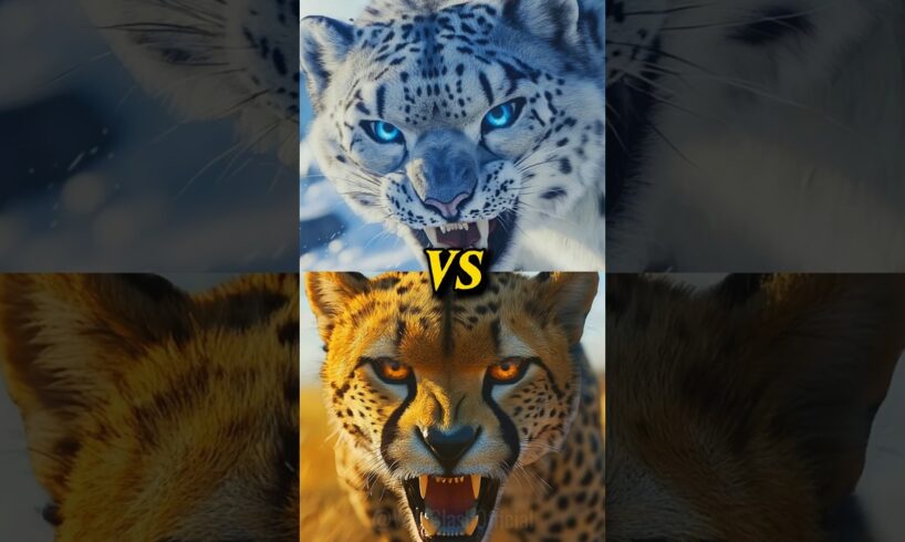 Cheetah vs Wild Animals (Lion, Tiger, Black Panther, Snow Leopard, Elephant, Gorilla, Anaconda, Wolf