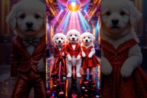 Cute Puppies Crazy Dance💃🤩| #funnyanimals #cutepuppy #dogshorts #funnyvideo #viraldance #ep23