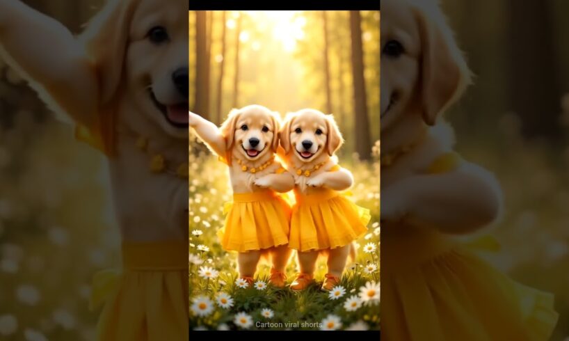 Cute Puppies Crazy Dance💃🤩| #funnyvideo #cutepuppy #cartoon #funnyanimals #viraldance #trending