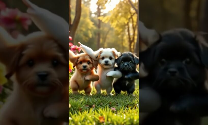 Cute puppies Dancing