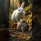 Cute rabbit baby and rabbit save | humans from the clutches | #cute animal #animal rescue #shorts