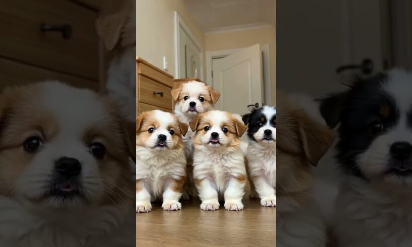 Cutest Puppies Ever Waiting for Their Milk! 🍼🐶 Too Adorable!