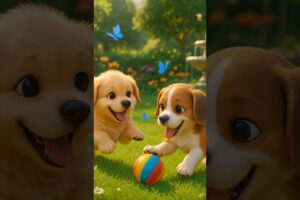 Cutest Puppies Playing in a Garden | Adorable Pet Moments #dog #puppy #enjoy #happy #love #beautiful