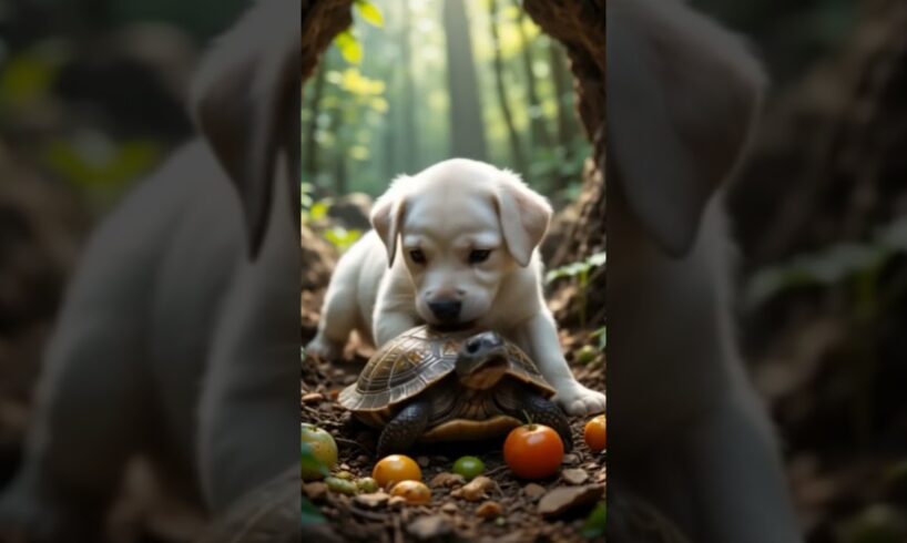 Dog rescue a turtle | animal rescue videos | poor turtle | ai video | animated  #dog #turtle #rescue