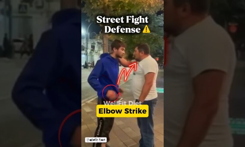 Elbow Strike That Ends Street Fight Fast! 💥 Self Defense Tips #boxing #mma #martialarts #shorts