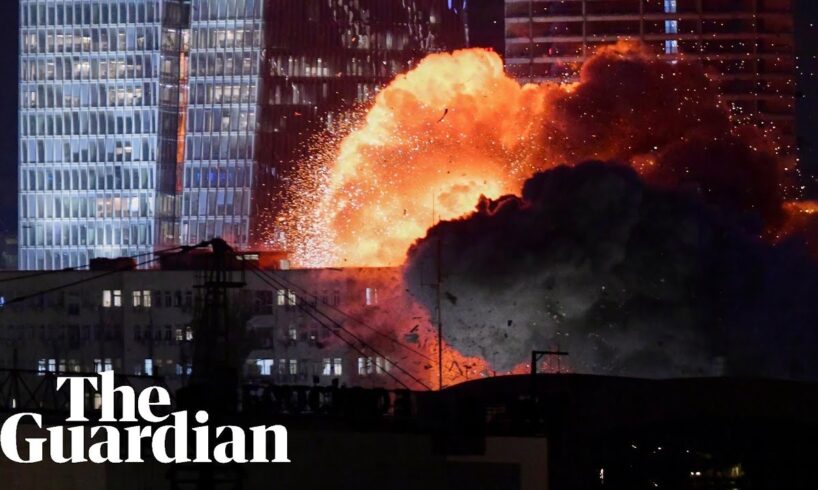 Explosions heard in Tel Aviv as Iran launches retaliatory missiles at Israel