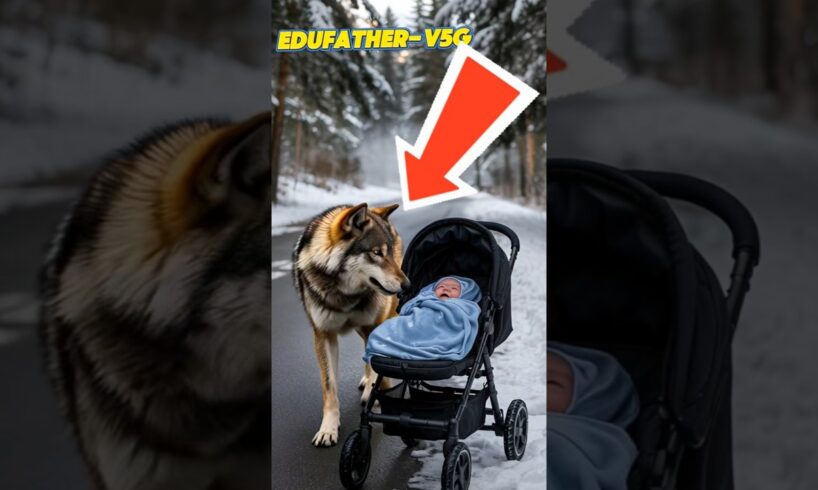 👼🐺Gray wolf saves baby's life🐺👼