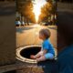 Hero Cat Saves Baby From Falling Into Open Manhole | Baby Rescue Story | AI Cat Story