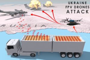 How Ukraine FPV drones Truck Attack Happened? #ukraine #russia #Spiderweb