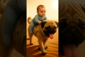 Incredible dog rescues baby who fell off the train #trending #ytshorts #viral