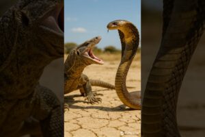MONITOR LIZARD vs COBRA #Bitecore #AnimalFights #WildVsWild #BeastBattles #NatureFightClub