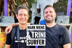 Mark Wiens & Trini Surfer in Toco Trinidad ! SEAFOOD ,🦞 LOBSTER Breadfruit Oil Down & cassava pone