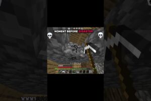 Minecraft MOMENTS BEFORE DISASTER! (Funny Fails & Epic Ends!) #minecraft #shorts #viralshort
