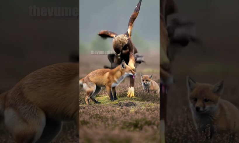 Mother Fox Fights For Her Children! #rescue #animals #wildlife