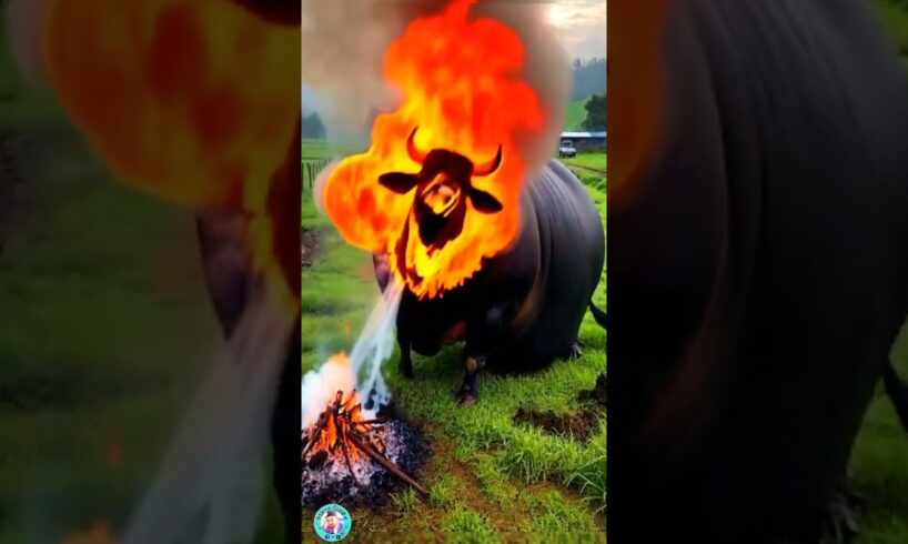 OMG😱😱  Villagers Save Burnt Cow with Love! 🐄❤️ 😭😭 #cow #cowlover #animals #animallover