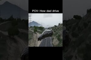 "POV: Your Dad Driving You to School Back in The Day 😂 | Wild GTA Stunts" #shorts #gtastunt #gta5