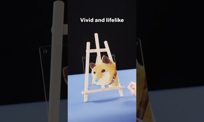 🐶 Pet’s cuteness in 5-layer art! Want it? 🎨 #dogart #pets #custompetart #cute #furbabyart