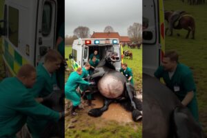 Pregnant horse need help doctor's rescue horse 🐴🙏 #humanity #horse #animals