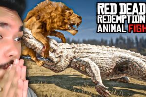 RDR2 Animal Fights Are INSANE 😱 ( REACTION )