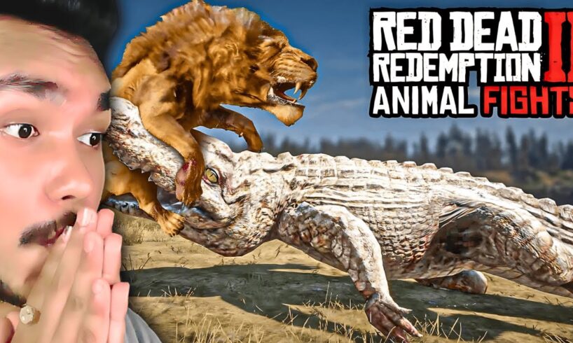 RDR2 Animal Fights Are INSANE 😱 ( REACTION )