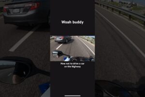 RECKLESS DRIVER ALMOST KILLS BIKER DUE TO TEXTING AND DRIVING #bike #motorcycle #fake #gsxr1000